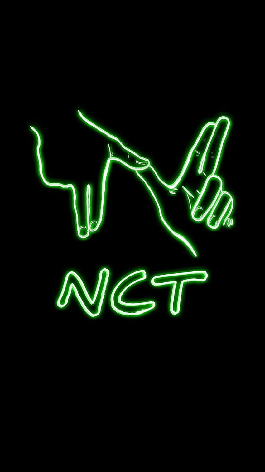 NCT Neon diunggah, Logo NCT wallpaper ponsel HD