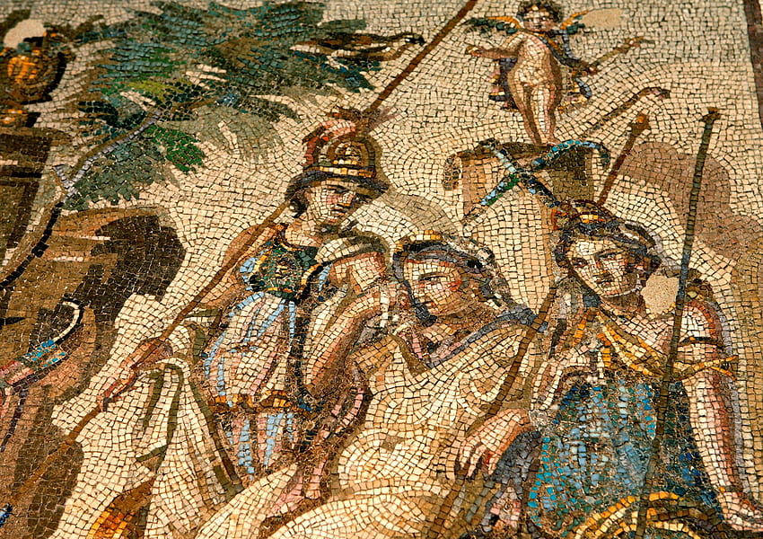 Mosaic Goddess - Resolution:, Roman Mosaic HD wallpaper