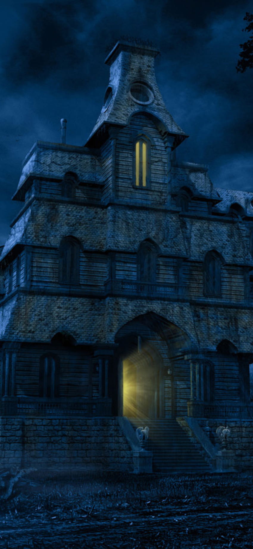 A Haunted House for iPhone 11, Haunted House iPhone HD phone wallpaper