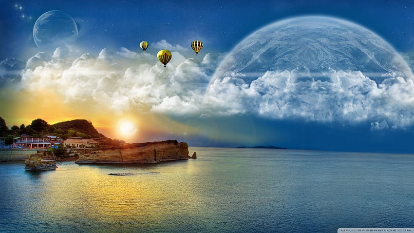 Dreams Of A Fantasy World 4, Imaginary World HD wallpaper