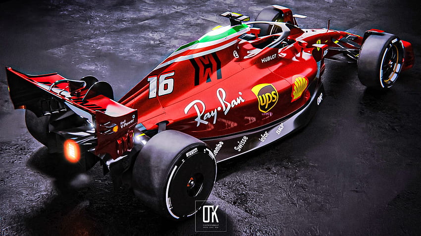 Concetto della Scuderia Ferrari 2022. Ferrari, corse Ferrari, poster Ferrari Sfondo HD