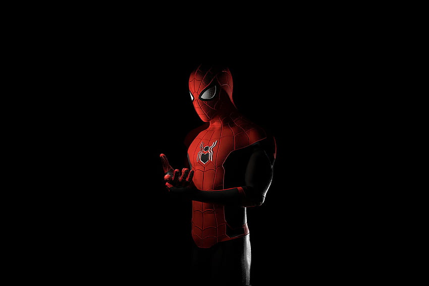 Homem-Aranha, super-herói, arte papel de parede HD