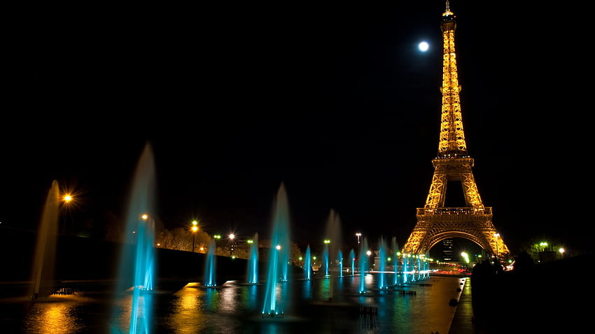 Paris at Night Tour Eiffel [] สำหรับ , มือถือ & แท็บเล็ตของคุณ สำรวจปารีสในยามค่ำคืน หอไอเฟลตอนกลางคืน , Paris Black , Midnight in Paris Computer วอลล์เปเปอร์ HD