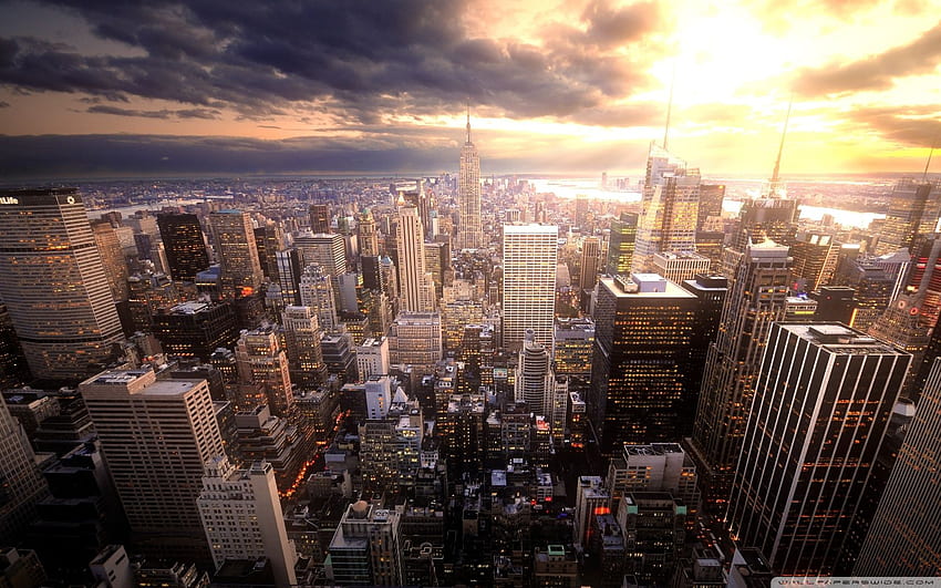 Manhattan Skyline At Night [] HD wallpaper | Pxfuel
