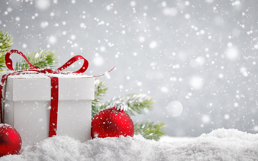Wesołych Świąt!, czerwony, biały, craciun, Boże Narodzenie, karta, prezent, nowy rok Tapeta HD