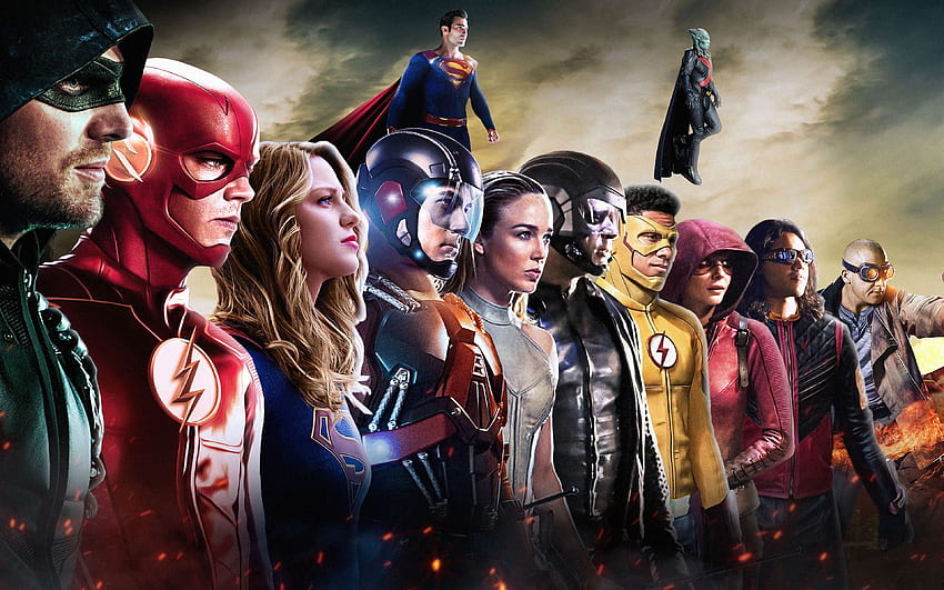 Legends of Tomorrow, 2017, superheroes, Arrow, The Flash, Supergirl, Atom, Superman, Firestorm, White Canary for with resolution . High Quality HD wallpaper