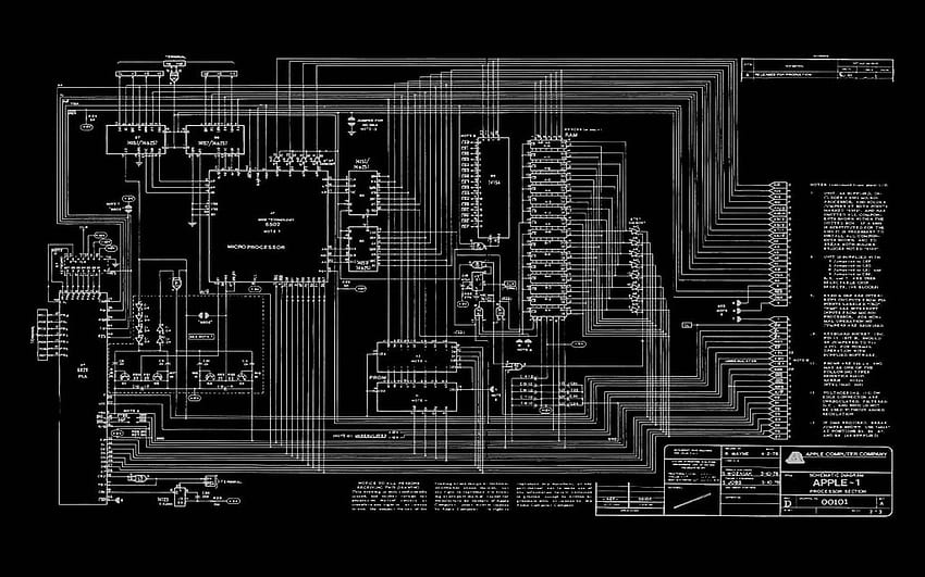 Circuit de fond de circuit, circuit imprimé noir Fond d'écran HD