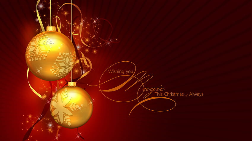 feliz navidad, regalos, bolas, oro, religioso, vacaciones, bonito, navidad, rojo, festivo, papá noel fondo de pantalla