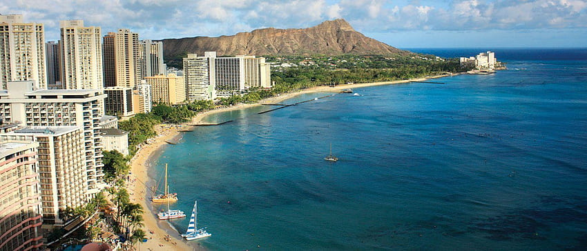 praia de Waikiki papel de parede HD