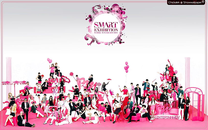 SM Town Smart Exibition HD wallpaper