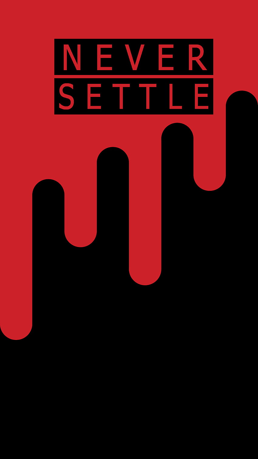 Download Oneplus Nord Never Settle Lettering Wallpaper | Wallpapers.com
