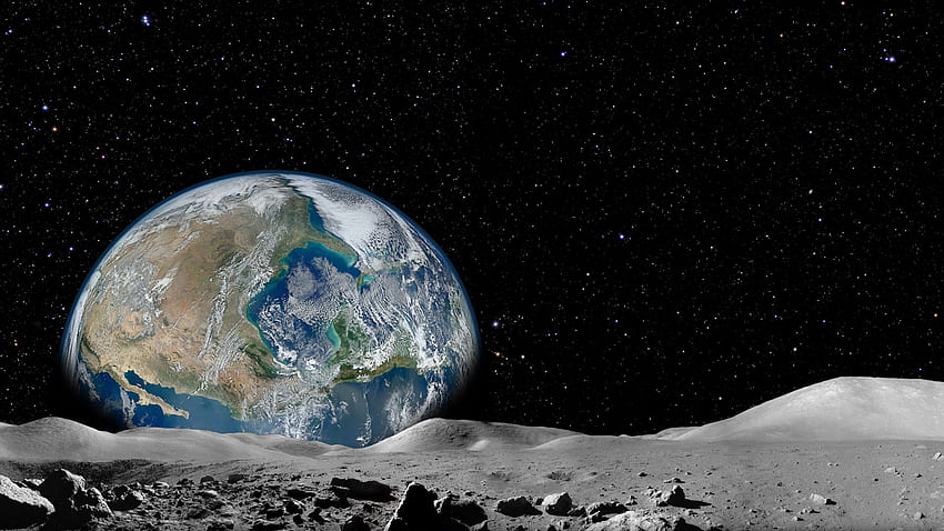 Earthrise on HD wallpaper