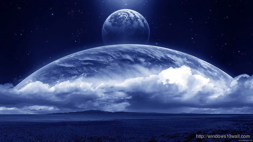 Blue Moon On Clouds - windows 10 HD wallpaper | Pxfuel