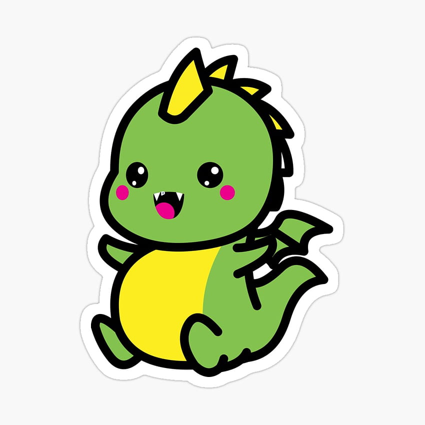 Baby Dinosaur. Chubby Green Dinosaur Poster, Cute Baby Dinosaur HD phone wallpaper