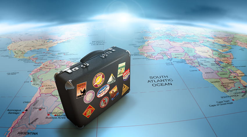 for theme: world map , background, Travel World Map HD wallpaper