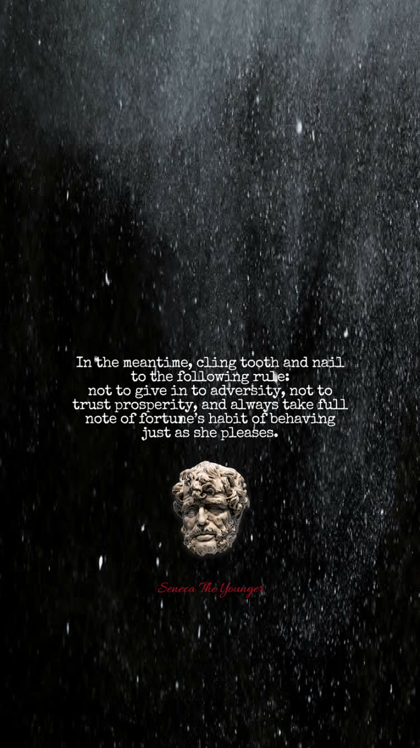 Stoic - Reminders In The Palm Of Your Hand - What Is, Seneca HD phone wallpaper
