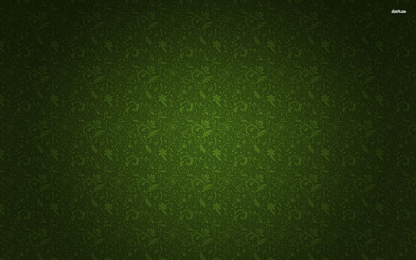 Green floral pattern - Abstract HD wallpaper