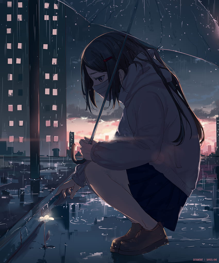 Anime lonely girl HD wallpapers | Pxfuel