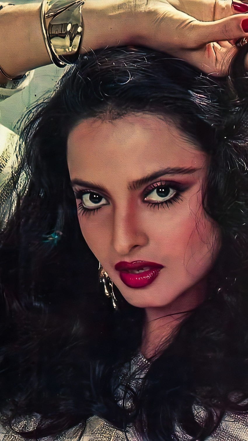 Rekha, attrice di Bollywood, regina, vintage Sfondo del telefono HD