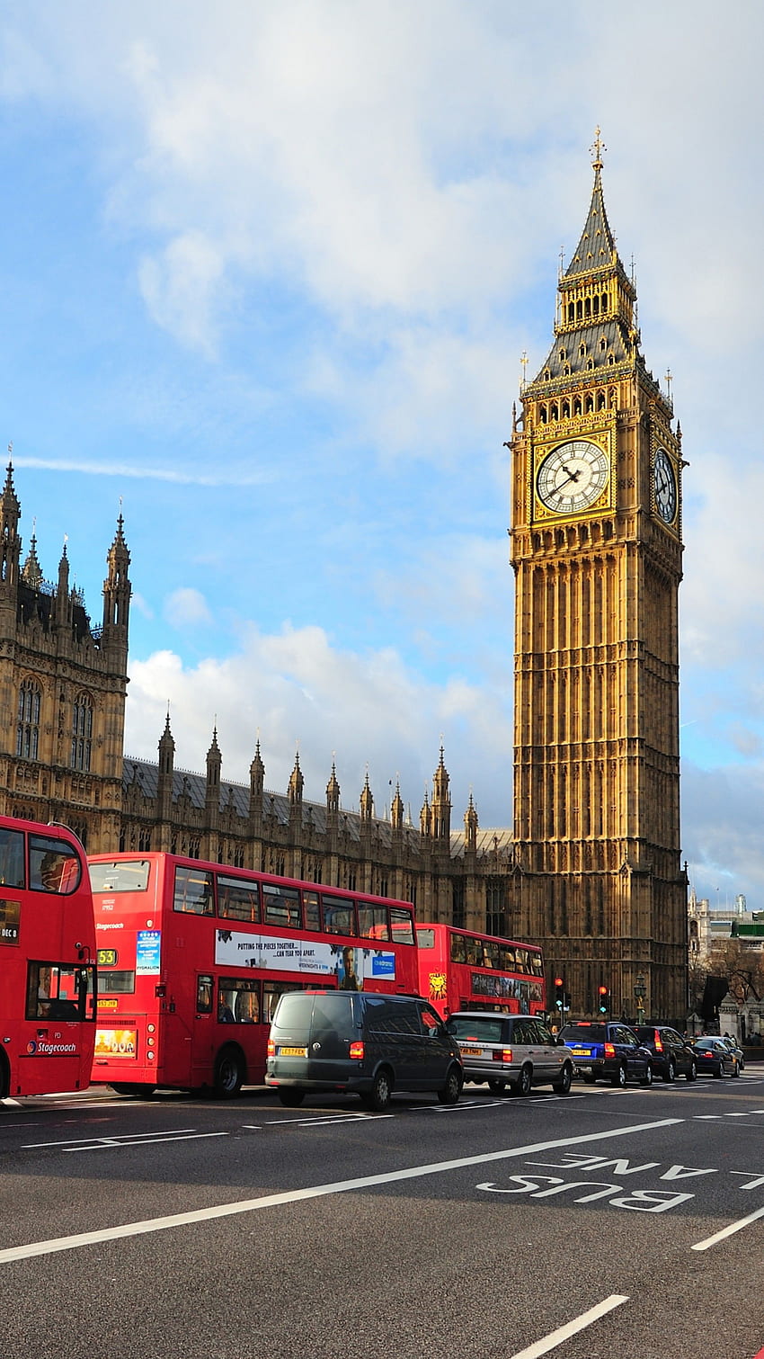 London, England, Big Ben, Westminster Abbey, Stadt, Bus, Reisen, Tourismus, Architektur HD-Handy-Hintergrundbild