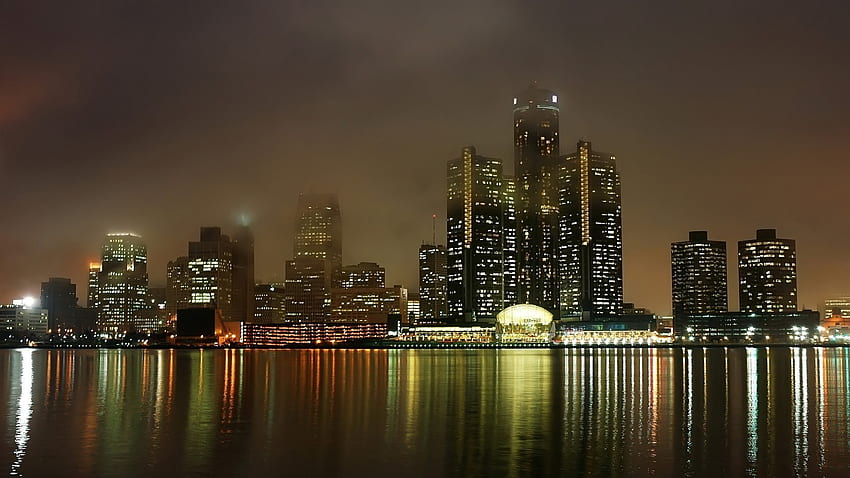 detroit, michigan, usa, sea, building, bright Full Background, Downtown Detroit HD wallpaper