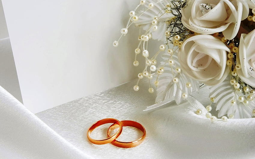 Engagement-Hintergrund. Ehering, Hochzeit HD-Hintergrundbild