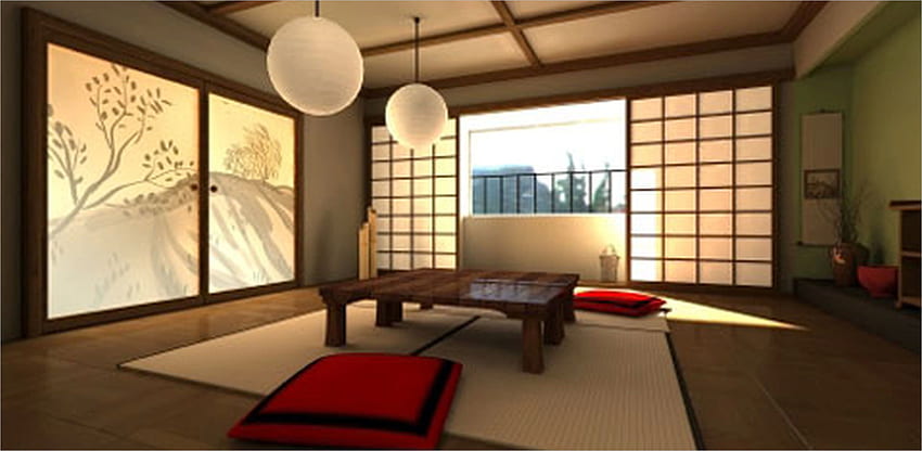 Interior Design Room Architecture Apartment Condo House, Japanese Room HD wallpaper