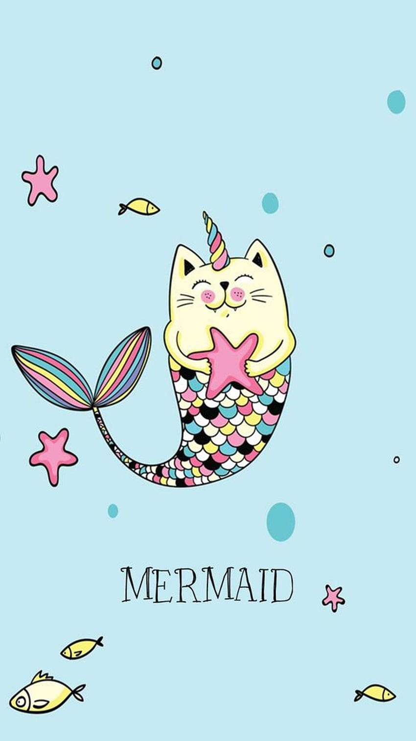 Unicorn Cat for Android, Unicorn And Mermaid HD phone wallpaper