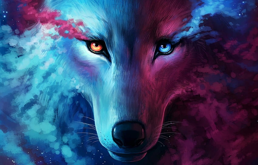 Shiny Eyes, Majestic Wolf, Artwork - Resolution:, Wolf Artwork HD ...