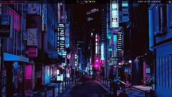 Download Japanese Neon lights at night Wallpaper  Wallpaperscom