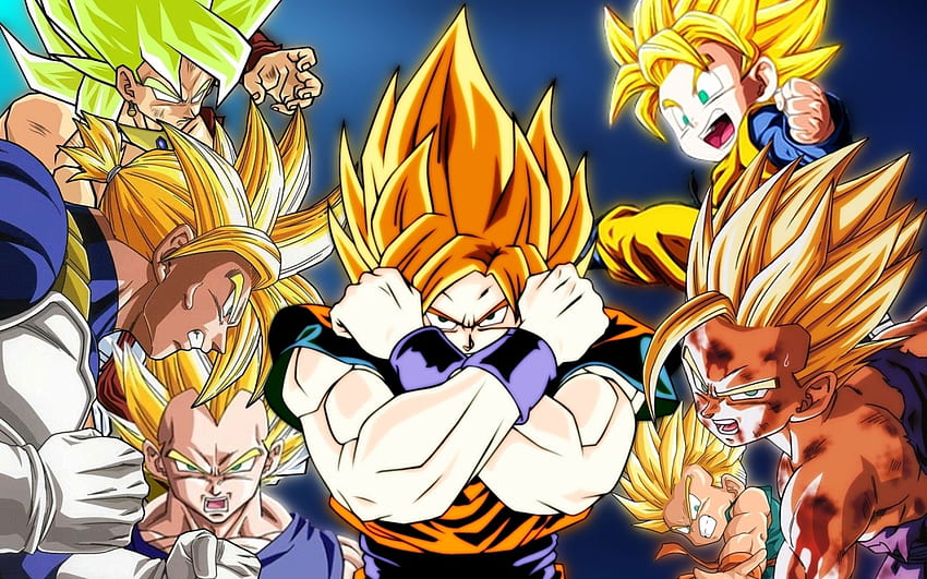 Dragon Ball - Vegeta Goku Trunks Goten - HD wallpaper