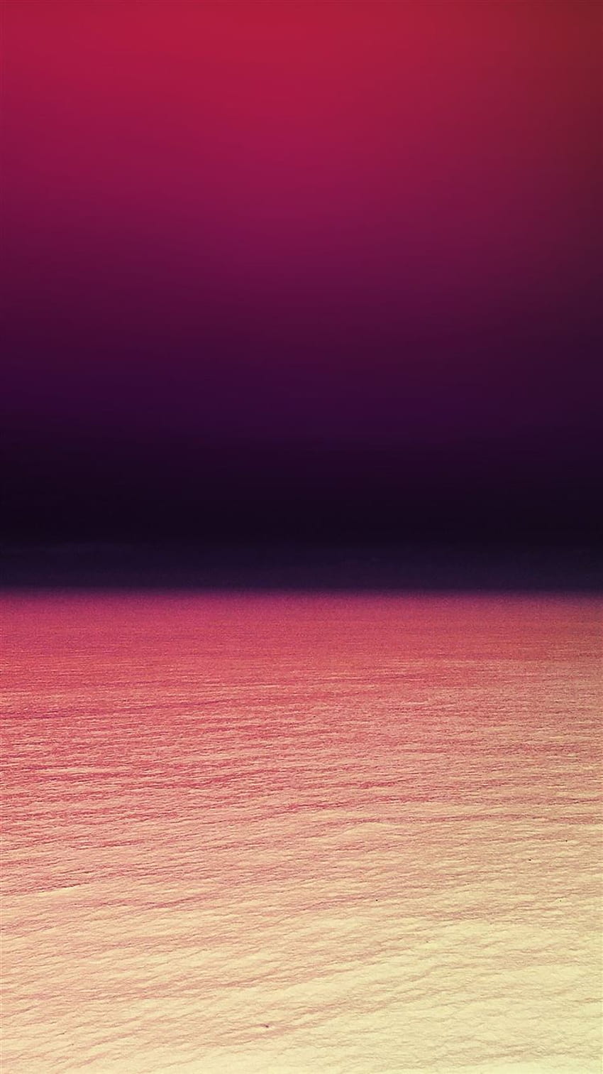 Calm sea purple red ocean water summer day iPhone 8 HD phone wallpaper