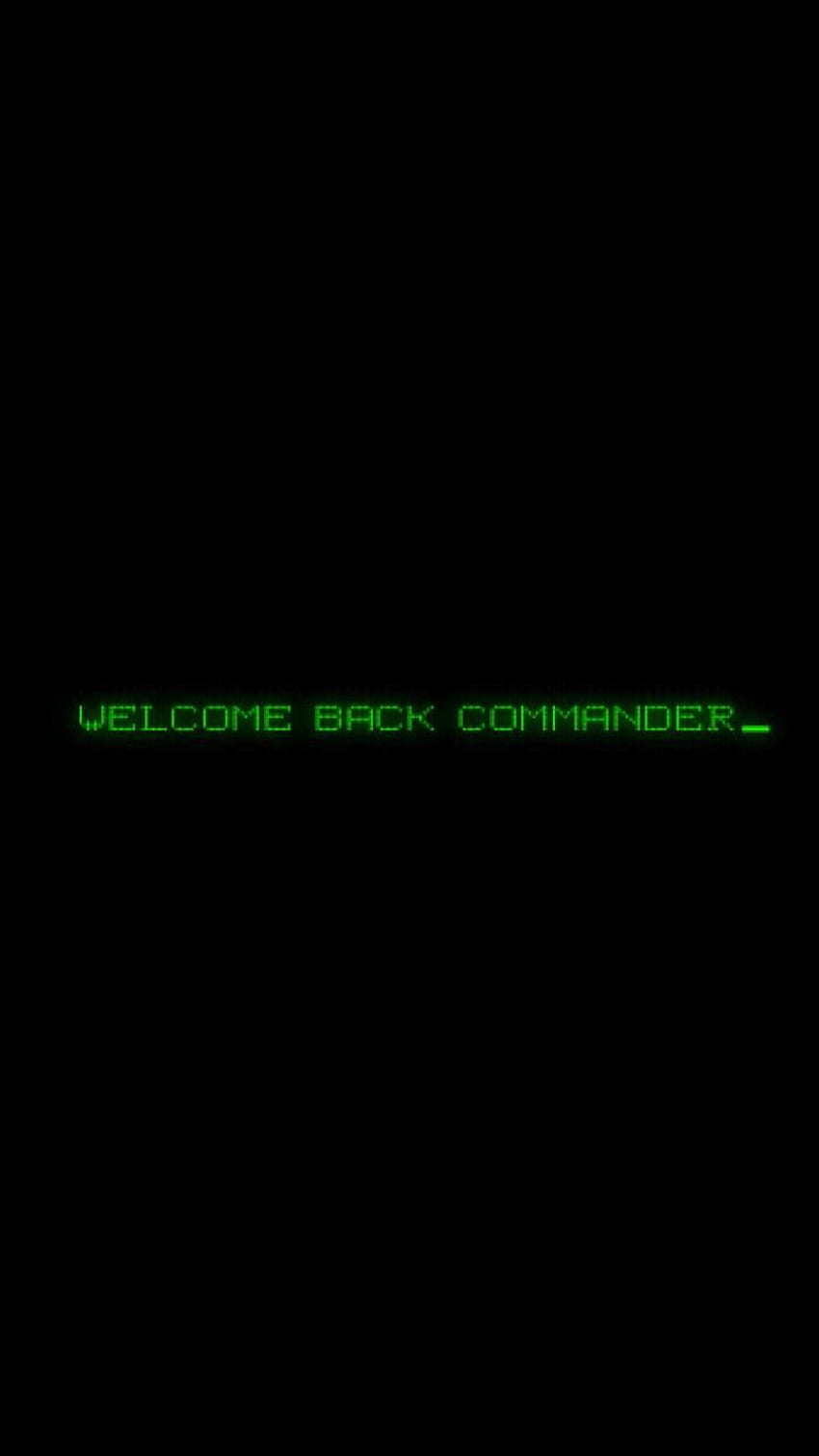 Welcome, Welcome Back Commander HD phone wallpaper