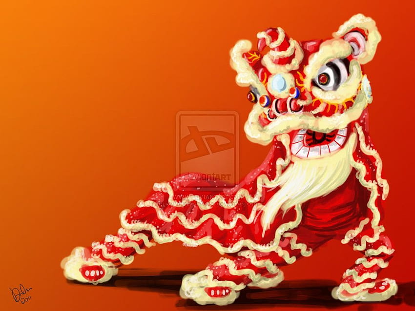 Chinese Lion Dance By EvAngelic TrAnce. Chinese Lion Dance, Lion Dance, Chinese New Year Dragon HD wallpaper