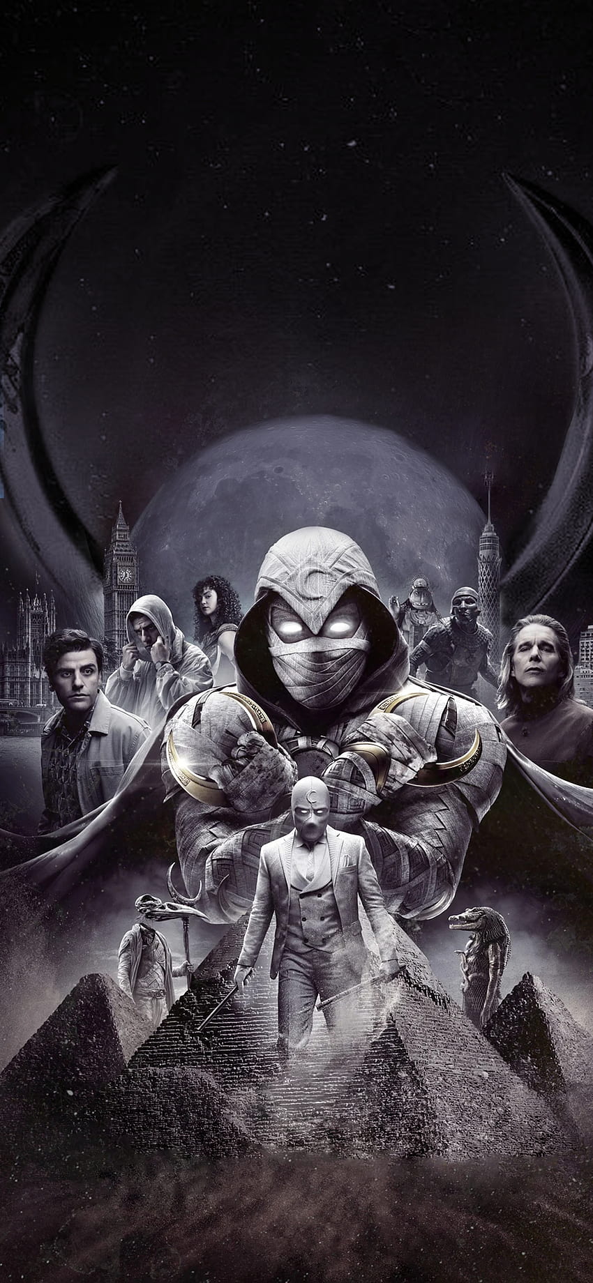 Moon Knight Fan Poster Recreates Episode 3's Stunning Khonshu Scene