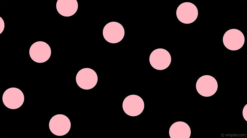Pink Polka Dot - Android, iPhone, Background / (, ) () (2020), Light Pink and Black HD wallpaper