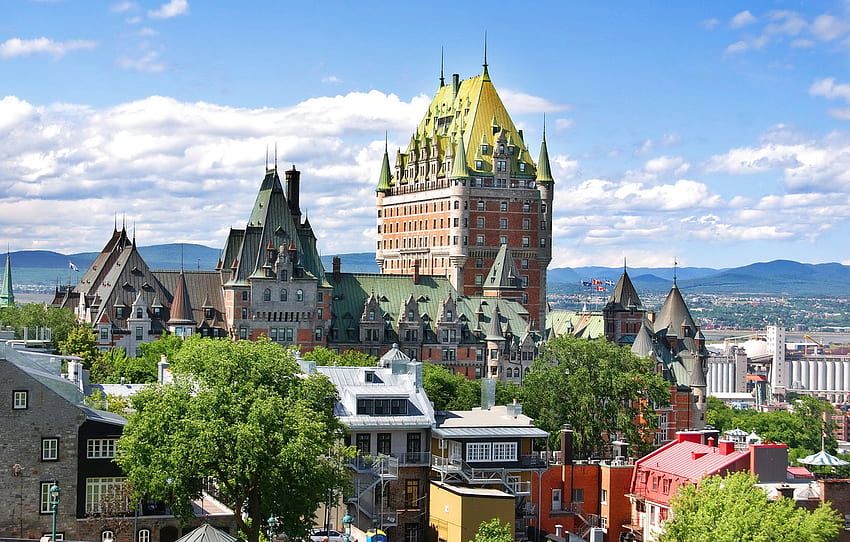 The city, home, Canada, Quebec for , section город, Quebec HD wallpaper ...