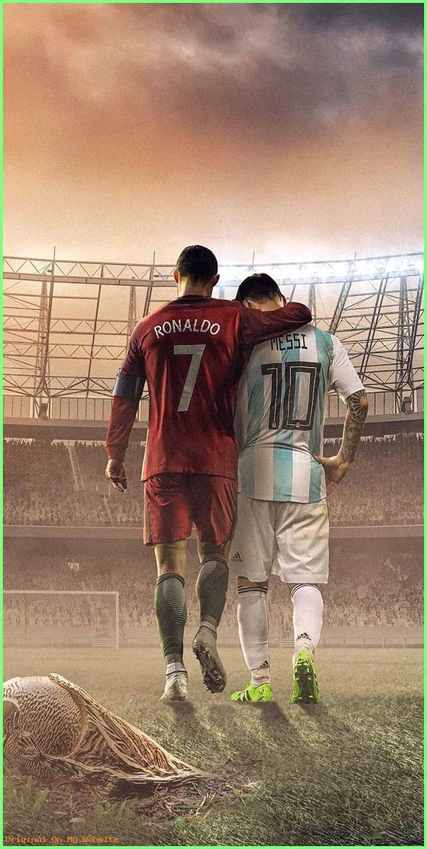 Ronaldo und Messi Ziege iPhone HD-Handy-Hintergrundbild