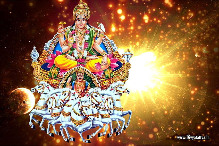 Dios Sol Surya Dev Antecedentes Señor Surya Dev, Surya Narayana Y Del Dios Sol fondo de pantalla