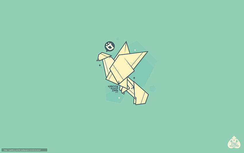 Origami, Papier, Kran, Origami Minimalist HD-Hintergrundbild