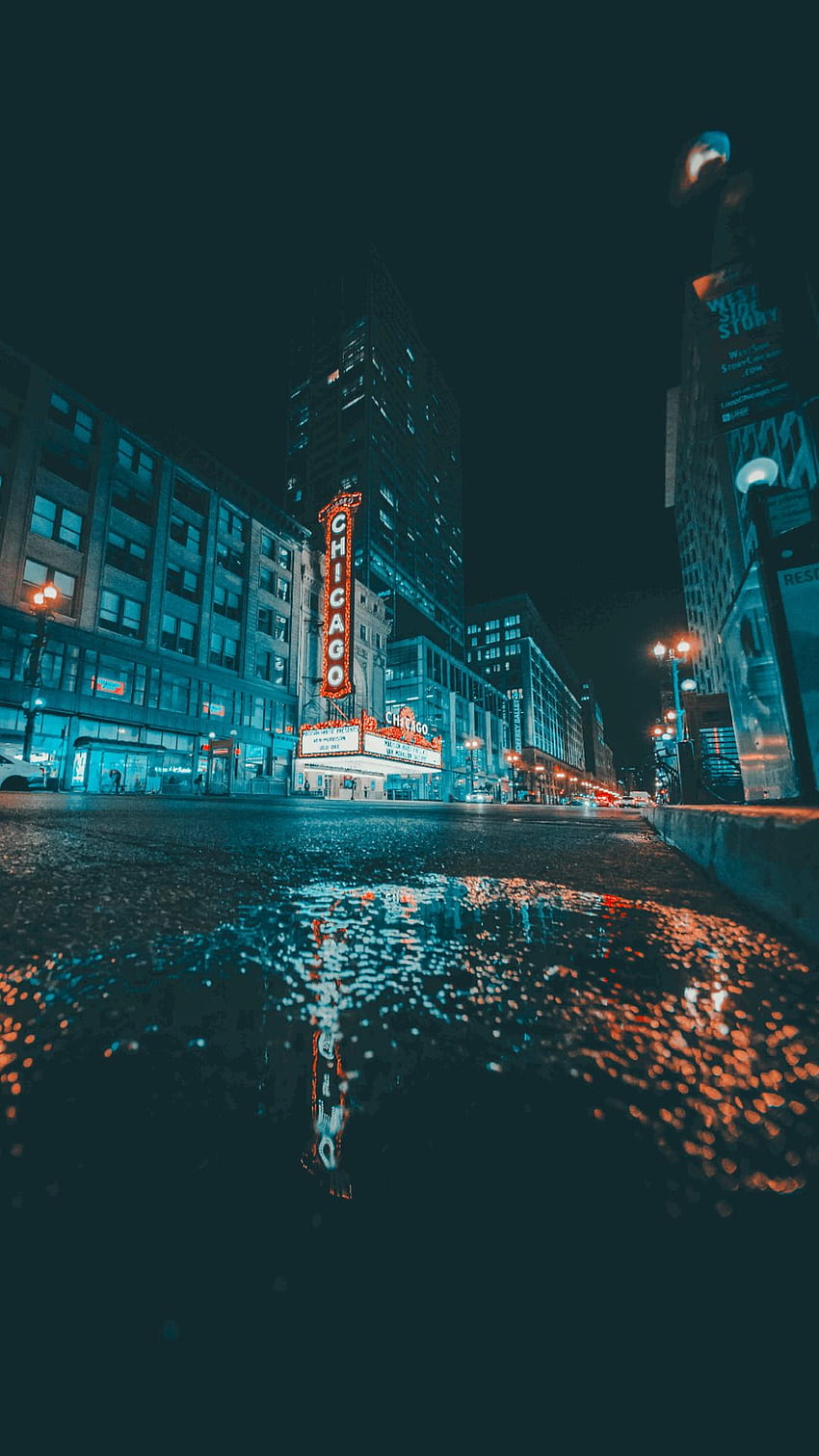 During a cold Chicago Night city cities buildings graphy Chicago  aesthetic HD phone wallpaper  Peakpx