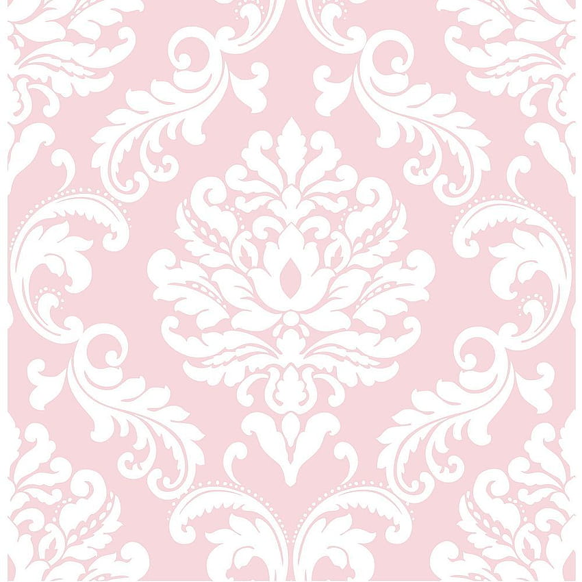 Nu Pink Ariel Peel And Stick . The Home Depot Canada, Pink Damask HD