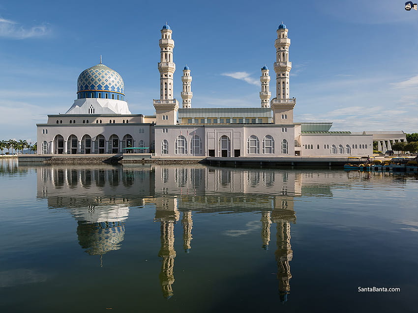 Islam & I Holy Mecca & Mosques Background - SantaBanta, Kota Kinabalu HD wallpaper