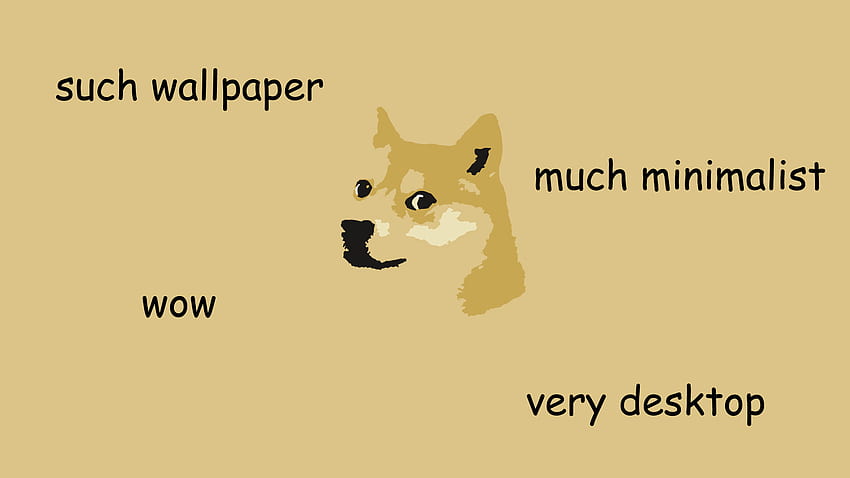 Minimalistic Doge - Meme -, ミーム 高画質の壁紙