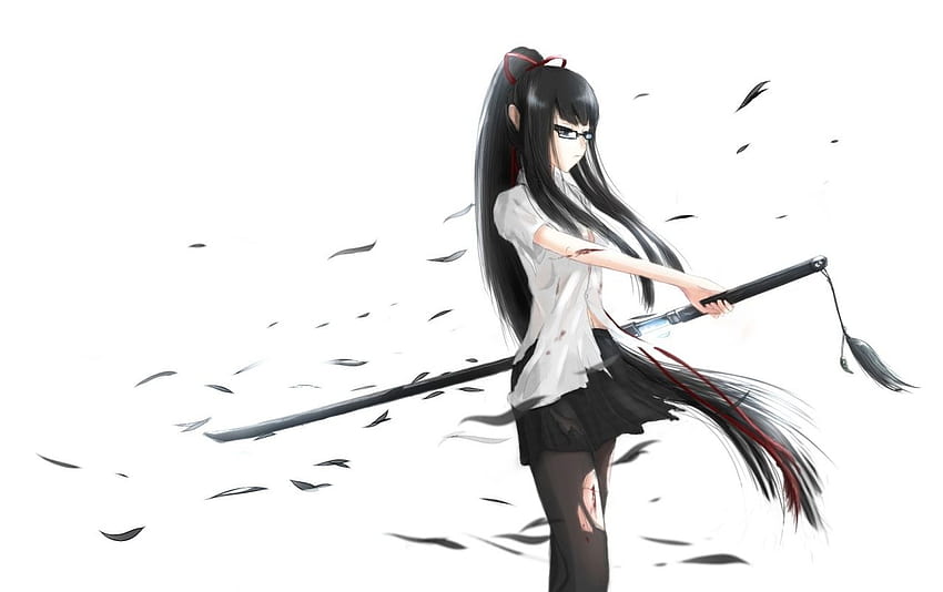 Katana Clipart Black And White - Anime Samurai Sword Tattoo PNG Image |  Transparent PNG Free Download on SeekPNG