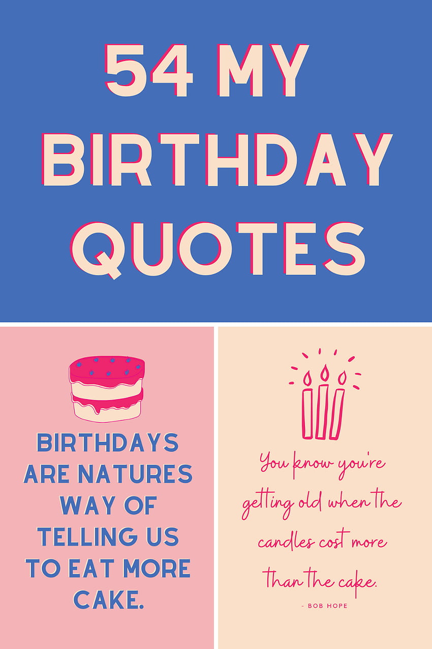 My Birtay Quotes That Will Blow Your Candles Out, It Is My Birtay HD phone wallpaper