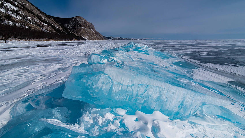 자연, 돌, 얼음, 눈, 호수 HD 월페이퍼