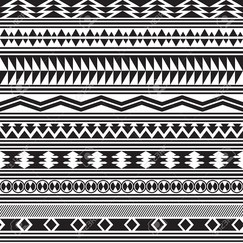 Cool Tribal - Black And White Mexican Pattern, , Black and White Tribal HD phone wallpaper