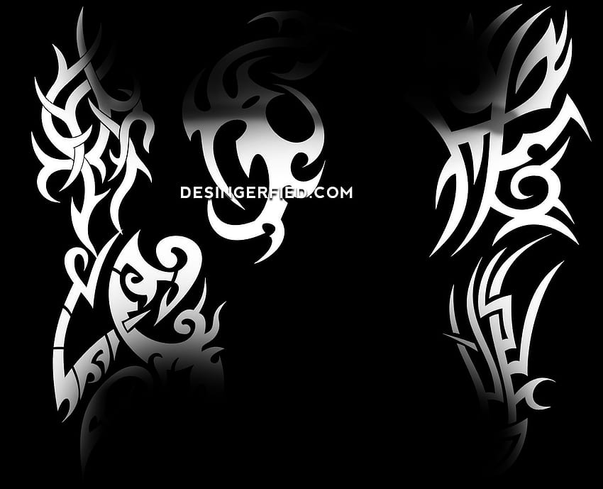 Tribal Tattoo Background - Tattoo Pattern Background Black White - - HD  wallpaper | Pxfuel