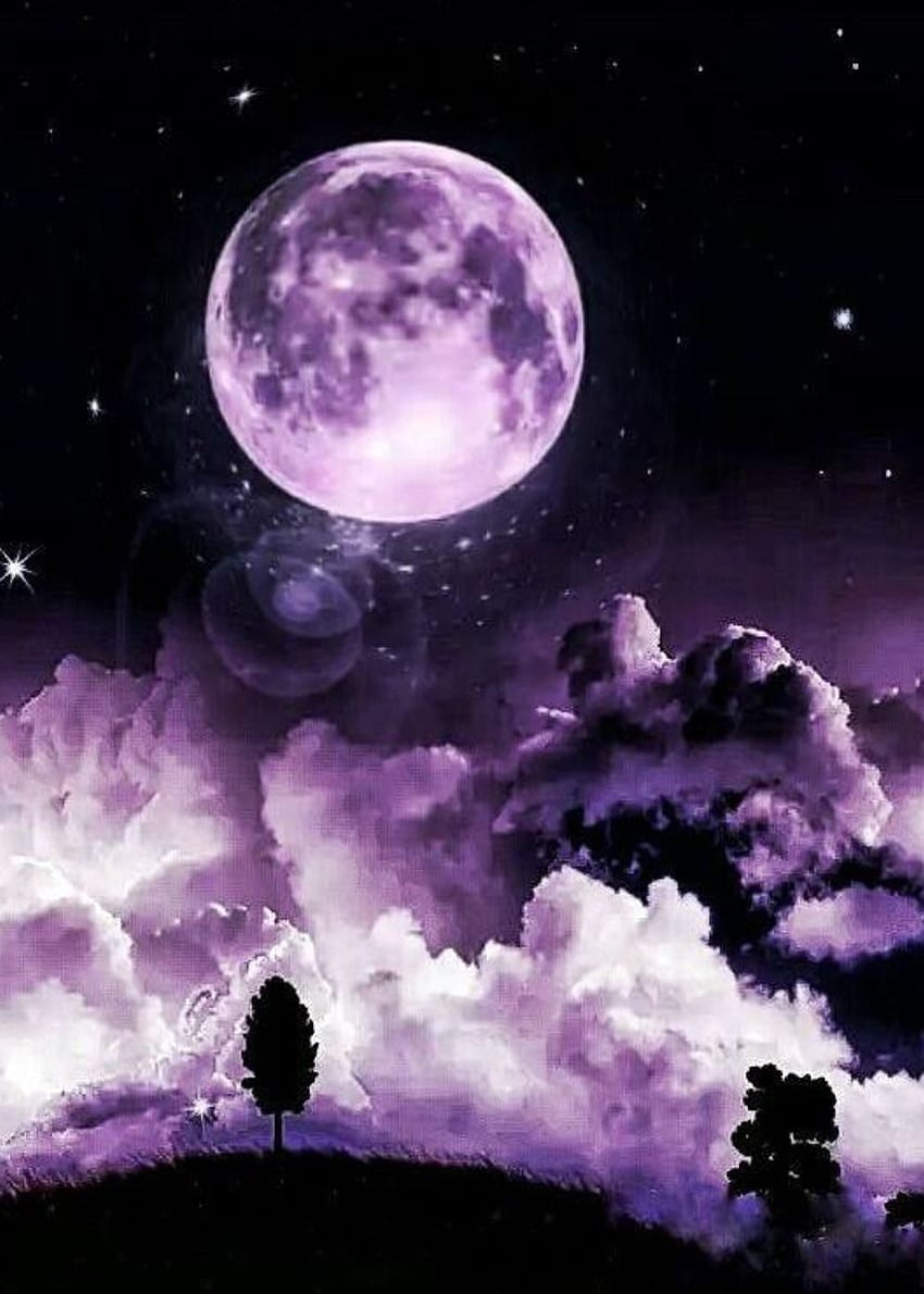 Cute background, Cute Moon Galaxy HD phone wallpaper | Pxfuel
